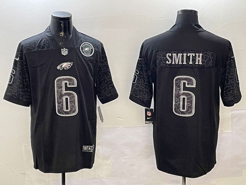 Men Philadelphia Eagles #6 Smith Black 2025 Nike Vapor Limited NFL Jersey style 3->philadelphia eagles->NFL Jersey
